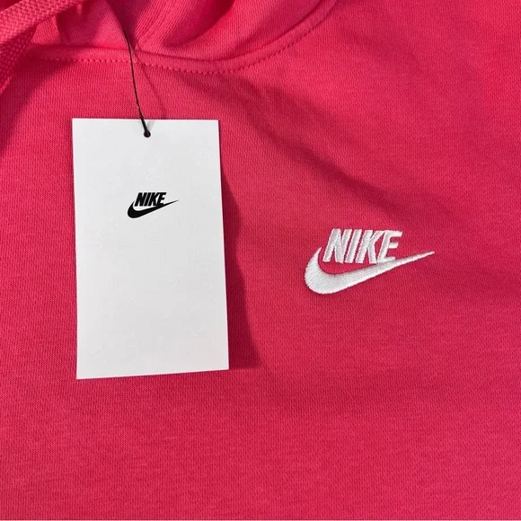 Nike Women’s Hoodie NWT XL Pink/Red Hooded Pullover 26” Length $65 Retail - Picture 4 of 8